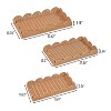 happimess Parker Southwestern Cottage Resin Scalloped Rectangular Decorative Serving Trays (Set of 3) - 4 of 4