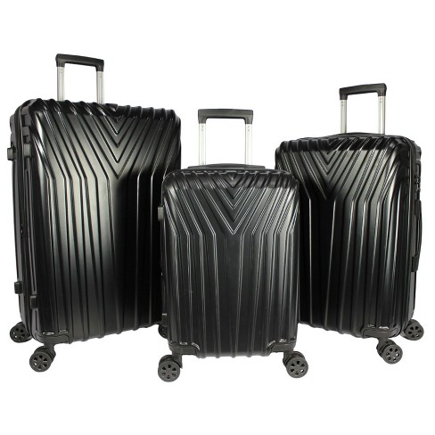 Miami Carryon Collins Expandable Hardside Checked 3pc Luggage Set : Target