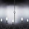 Urban Ambiance Luxury Traditional Chandelier 18''H x 30.125''W,  Midnight Black Finish,  Warwick Collection, UHP4080 - 4 of 4