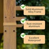 Outdoor Retractable Pergola With Sun-Proof Canopy, Aluminum Frame Garden Pergola, Heavy Duty Plant Climbing Frame Patio Grill Gazebo - 4 of 4