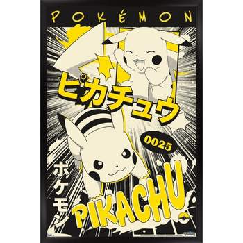 Trends International Pokémon - Pikachu Anime Framed Wall Poster Prints