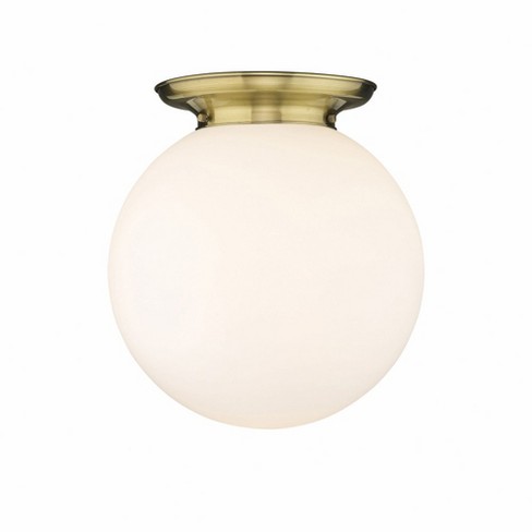 Innovations Lighting Beacon 1 - Light Flush Mount in  Antique Brass - image 1 of 1