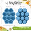 Prep Silicone Baby Food Freezer Tray with Clip-on Lid, 2oz x 10 Silicone Freezer Molds, BPA-Free Baby Food Storage - 2 of 4