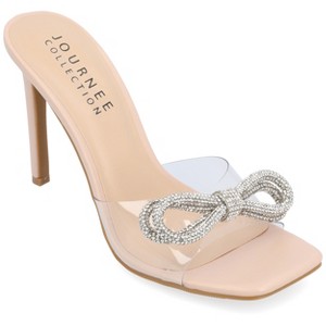 Journee Collection Womens Fenella High Heel Open Toe Pumps - 1 of 4