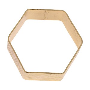 Unique Bargains Napkin Rings Iron Gold Tone 1Pc - 1 of 3