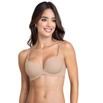 Leonisa Laced Balconette Push-up Bra With Wide Underbust Band - Beige 36b :  Target