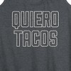 Women's - Instant Message - Quiero Tacos Graphic Racerback Tank - 2 of 4