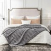 Cozy Bliss Faux Fur Throw Blanket Soft Textured Bed Blanket - 2 of 4