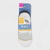 All Pro Women's 6+2 Bonus Pack Striped Sports Liner Athletic Socks - White/Black/Gray 4-10 - 2 of 3