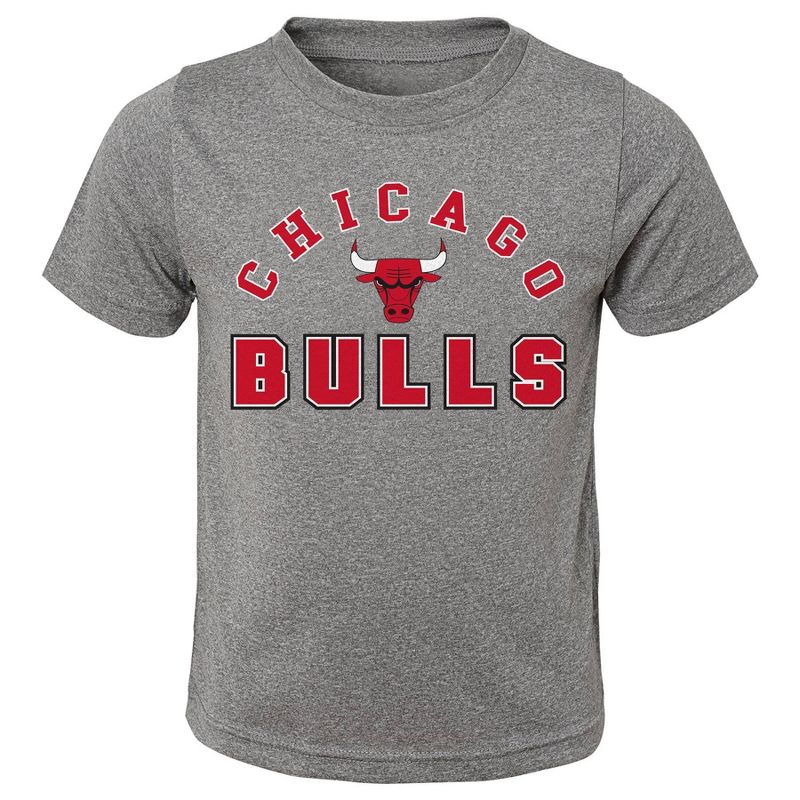 NBA Chicago Bulls Toddler Boys&#39; 3pk T-Shirts, 3 of 5