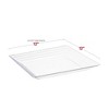 Smarty Had A Party 12" x 12" Clear Square Plastic Serving Trays - 24 pcs - 2 of 4