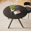 Bencmate Coffee Tables, Mid-Century Dining Table for 4-6 Person, Coffee Table for Kitchen,Dining Room,Living Room, Black, 47.2"*47.2"*29.5" - 2 of 4