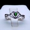 Christine Engagement Ring for Women Promise Heart Birthstone Cz Sterling Silver by Ginger Lyne - 2 of 4