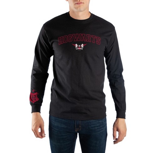 Mens Black Gryffindor Quidditch Captain Long Sleeve Graphic Tee-xs : Target