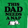 Men's - Peanuts - This Dad Needs a Nap Father's Day Gift Short Sleeve Graphic T-Shirt - 2 of 4