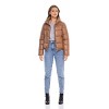 Women's Faux Leather Puffer Jacket, Puffy Coat - S.E.B. By SEBBY - 4 of 4