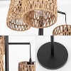 JONATHAN Y Isla 70.75" 3-Light Mid-Century Bohemian Floor Lamp: Rattan Shades, UL Listed, Push Button Switch - 4 of 4