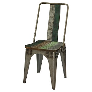 Marley Distressed Mixed Material Side Chair - Powell Company