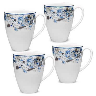 Noritake Blue Nebula Set of 4 Mugs
