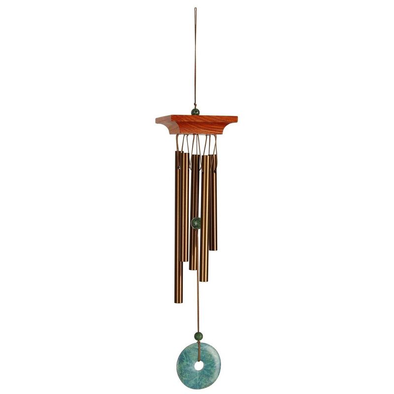 Woodstock Windchimes Woodstock Turquoise Chime Petite, Wind Chimes For Outside, Wind Chimes For Garden, Patio, and Outdoor Décor, 16"L, 1 of 9