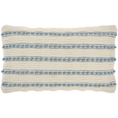 Life Styles Woven Lines and Dots Throw Pillow - Mina Victory