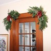 National Tree Company 24" Mixed Pine and Bow Christmas Corner Swags - 2 of 4