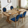 CAVINAS Dining Chairs Kitchen Chairs Set of 2 Stool with Wood Legs Hand-pulled Buckle Decoration for Kitchen - 4 of 4