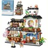 Angel Sar 4-in-1 Building Set, 2969 PCS Mini Blocks Kit with Matcha Shop, Ramen Shop, Hot Spring & Kimono Store - 2 of 4