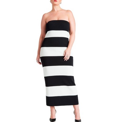 ELOQUII Women's Plus Size Tube Dress