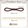 Unique Bargains Cotton Hand-Woven Decorative Drape Curtain Tiebacks with Wood Club - 2 of 4