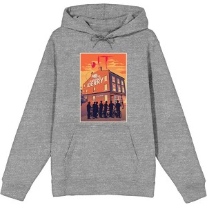 It Derry Sunset Poster Art Adult Long Sleeve Hoodie - 1 of 2