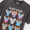 Kids' Scary Stitch Short Sleeve Graphic T-Shirt - Black - 3 of 3