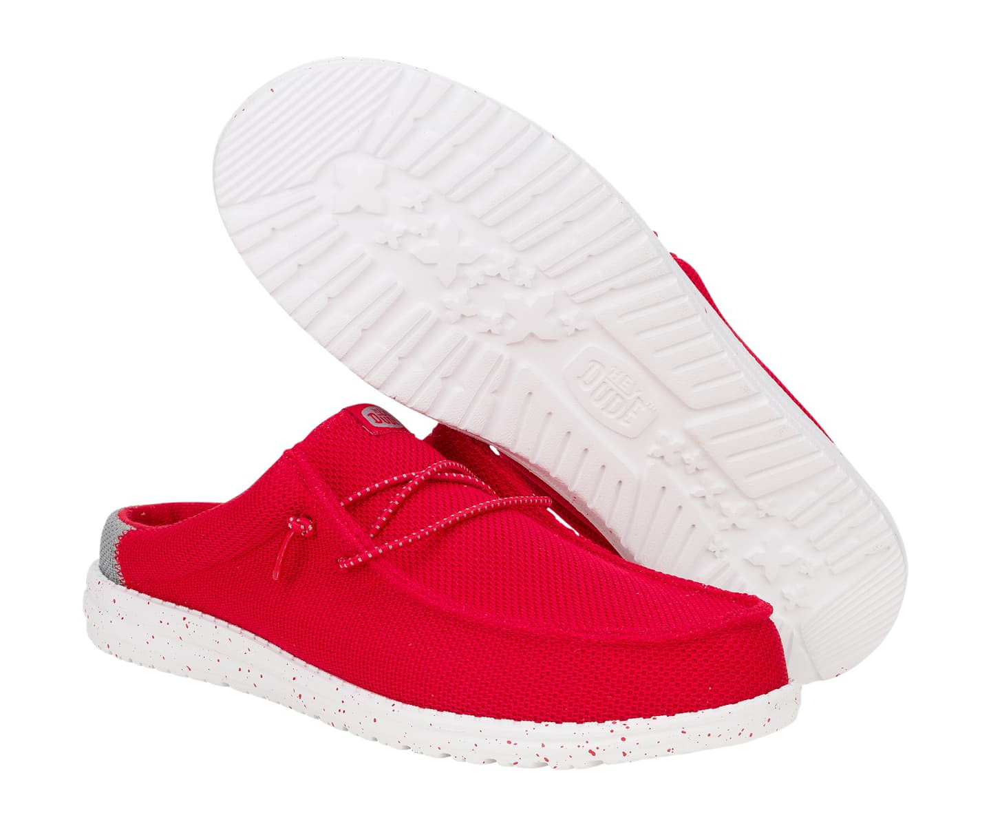 HEYDUDE Men Wally Slip Varsity, Red/Grey, 11, цвет: Красный — фото 4