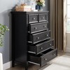 KTMBDW Tall 6-Drawer Dresser for Bedroom, Modern Wooden Chest of Drawers with Metal Handles, Anti-Tipping Design, for Living Room, Entryway - 3 of 4