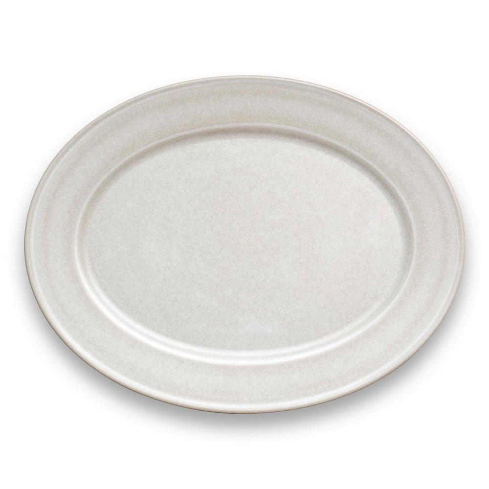 17" x 13" Melamine Lancashire Serving Platter White - Threshold