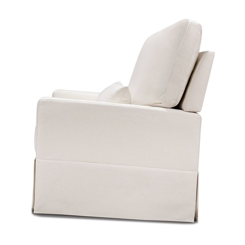 Namesake Crawford Chair and a Half Pillowback Swivel Glider - Performance Cream Eco-Weave, 3 of 7