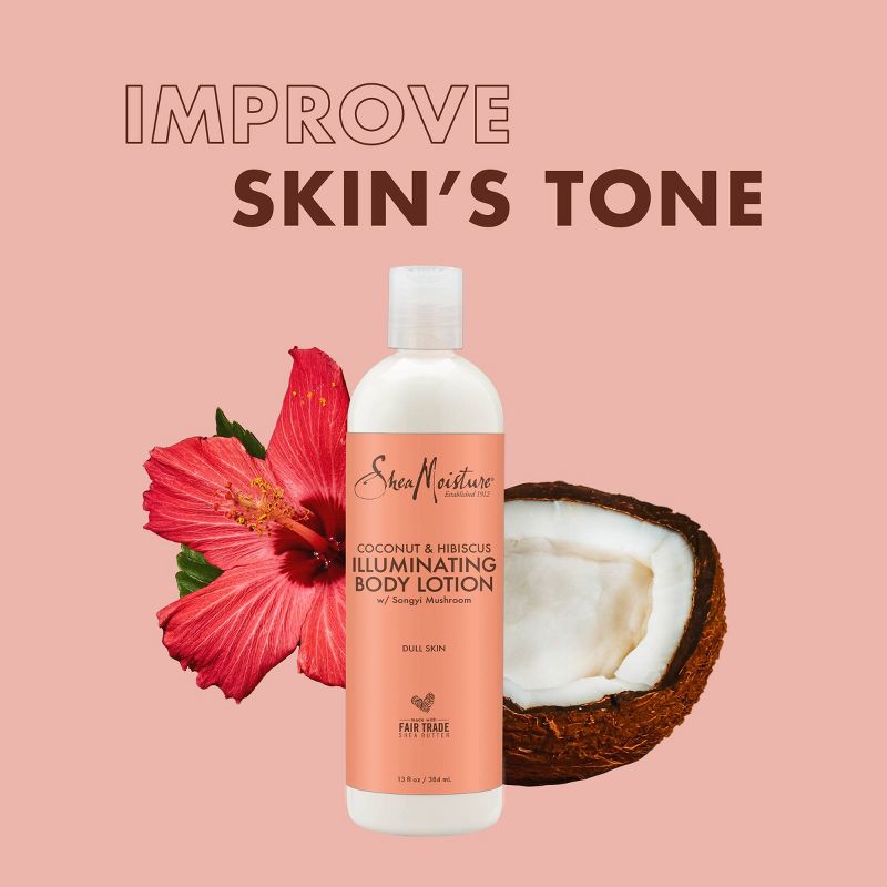 SheaMoisture Coconut & Hibiscus Illuminating Body Lotion for Dull Skin, 6 of 16