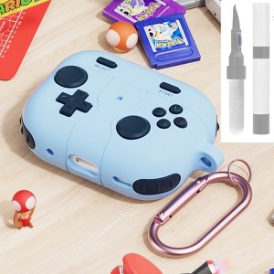 HTUTWOO Airpods Pro 3rd Soft Silicone Protective Case Game Player Design  with Keychain for Kid Men and Women - 1 of 4