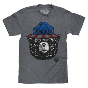 Tee Luv Patriotic Smokey Bear T-Shirt - 1 of 4