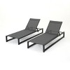 Set of 2 Mesh Chaise Lounge Chairs with Adjustable Backrest and Aluminum Frame, Outdoor Recliners for Poolside or Backyard–The Pop Home - 4 of 4