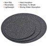 Unique Bargains Indoor Round Reversible Absorbent Waterproof Plant Pot Saucers Coaster Felt Pad Mats 1 Set of 9 Pcs - 4 of 4