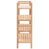vidaXL Shoe Rack Storage Organizer for Entryway Hallway Solid Wood Walnut - 3 of 4