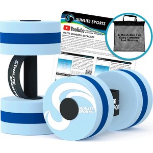 Sunlite Sports High-Density EVA Foam Water Dumbbell Set for Aqua Aerobics, Therapy, and Pool Fitness Exercises - 1 of 4