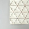 Moda Furnishings White Square Handmade MDF Wall Decor 16 inches x 16 inches Elegant Home Decor - 3 of 4