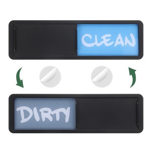 Unique Bargains Clean Dirty Sign Kitchen Non-Scratch Dishwasher Magnets - 1 of 4