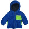LONDON FOG Infant Boys' Midweight Reversible Faux Fur Jacket - 2 of 3