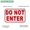Unique Bargains Waterproof Reflective Do Not Enter Sign 1 Pc - 2 of 4
