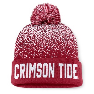 NCAA Alabama Crimson Tide Condensed Knit Cuffed Beanie: Solid Acrylic Midweight Hat - 1 of 3
