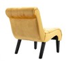 NicBex Modern Ergonomic Accent Chair, Velvet Fabric Recliner Chair with Back and Wood Legs for Living Room, Bedroom - 3 of 4