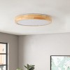 Dewdrop Nordic Minimalist Ceiling Light LED Wood Frame Glare Free 24W 5CCT Dimmable ETL Living Room - 3 of 4